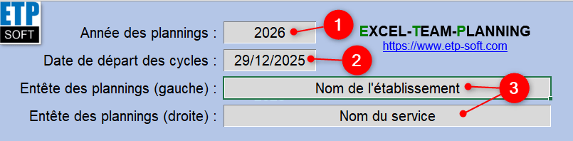 Generer le planning